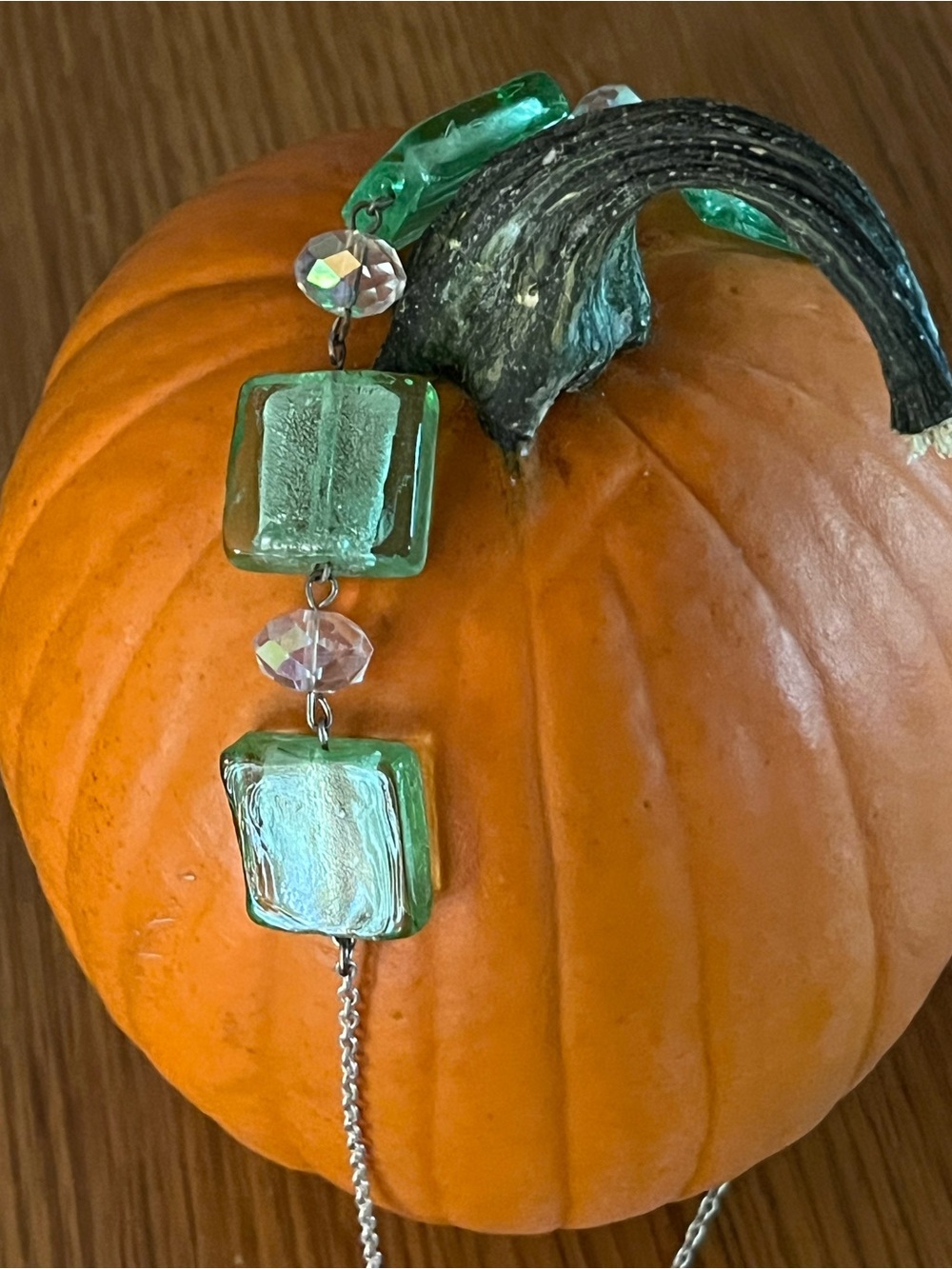 Green Bead Necklace - Women Jewelry